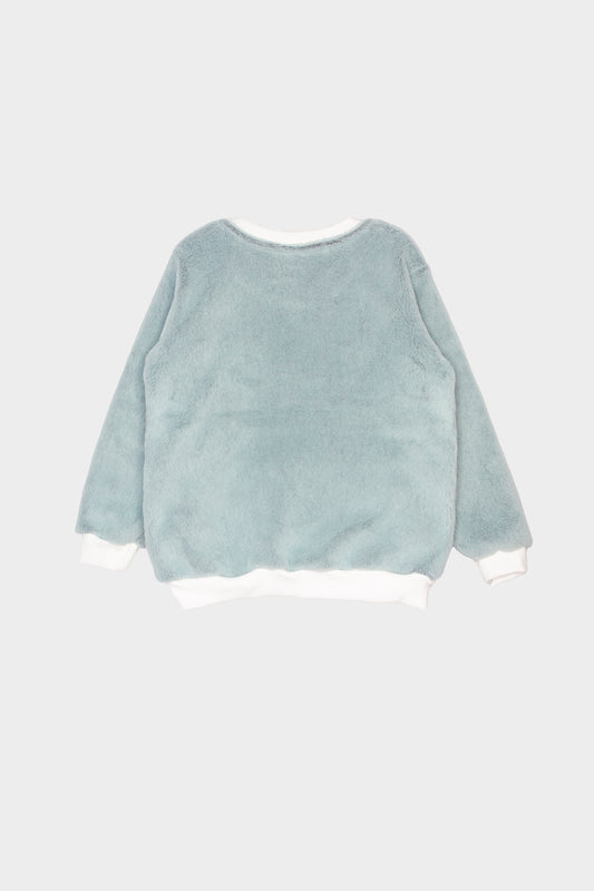 Kid’s sweater One Wolf turquoise